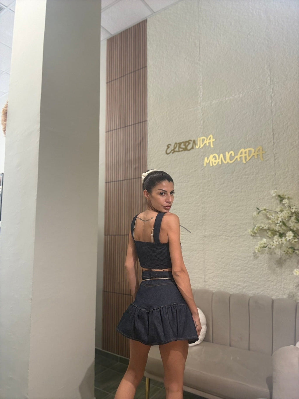 Dark Denim Skirt