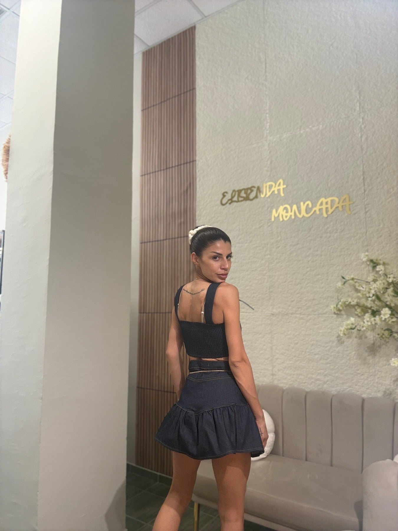 Dark Denim Skirt