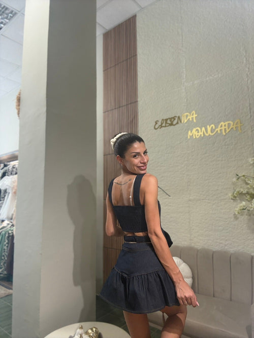 Dark Denim Skirt