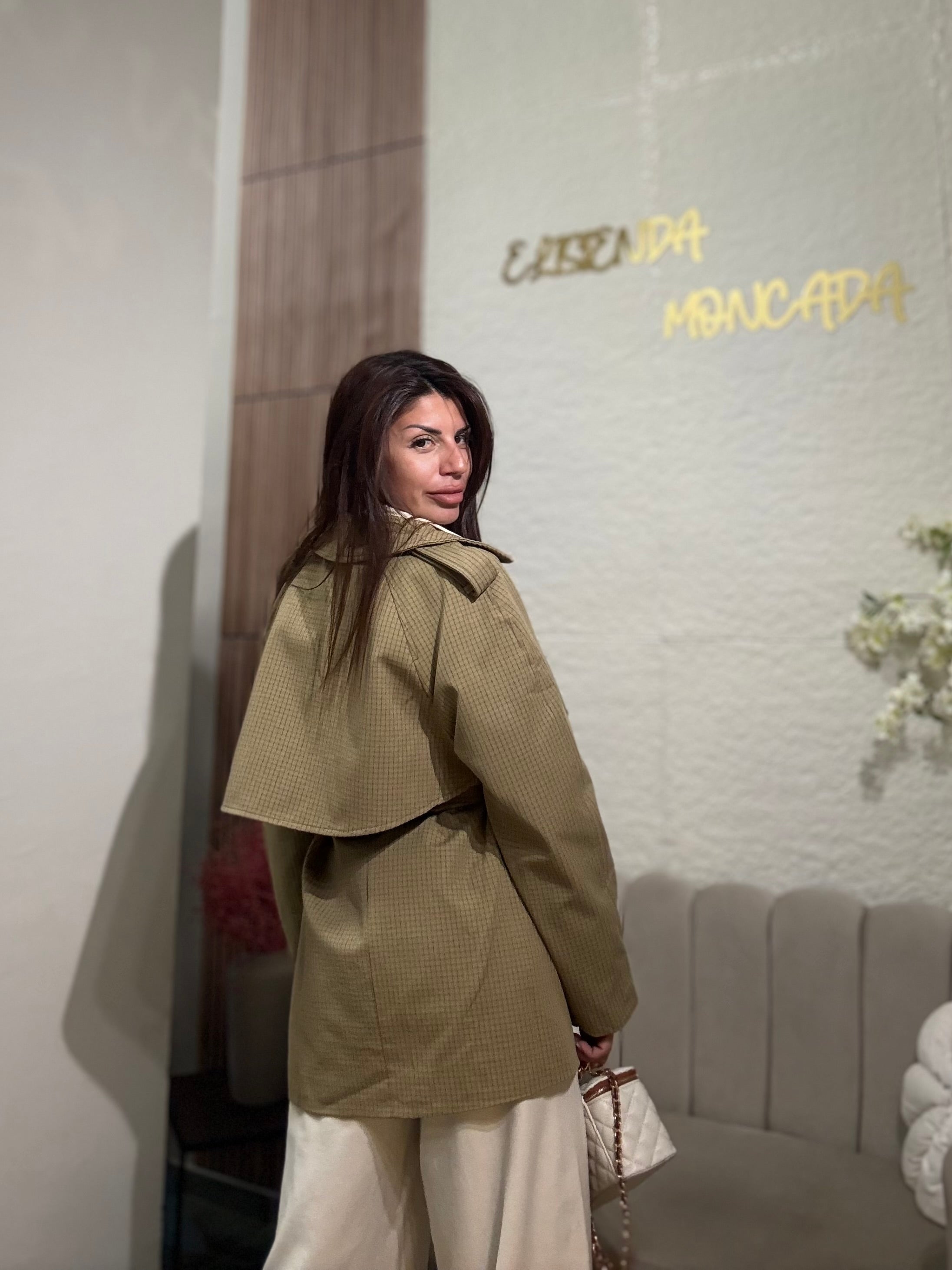 Olive Trench Jacket