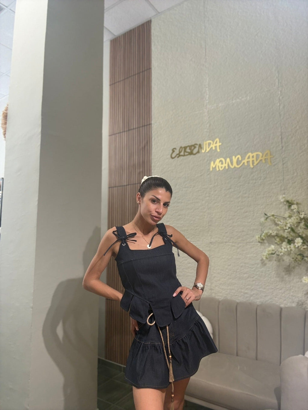 Dark Denim Skirt