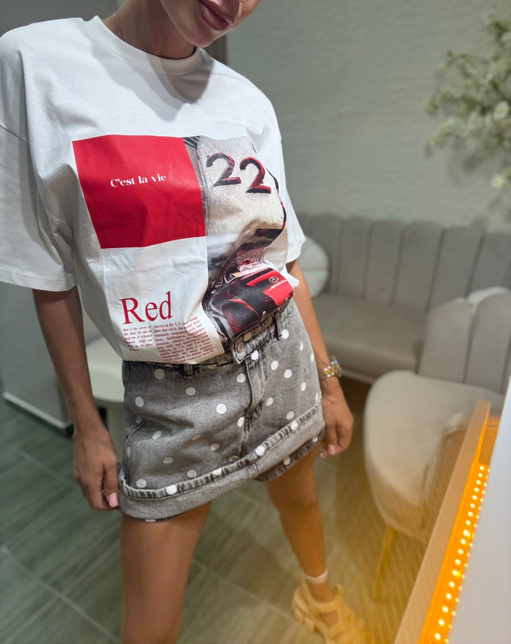 Тениска C'est la vie 22 Red